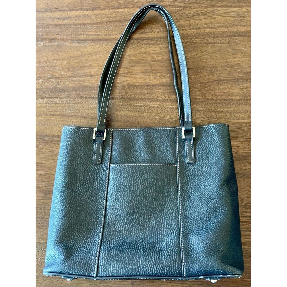 Dooney & Bourke Lexington Pebbled Leather Shoulder Tote – Black - Picture 4 of 6